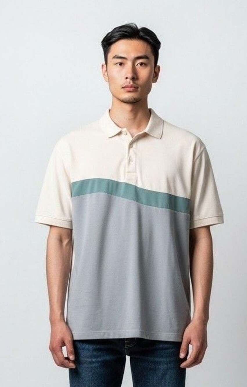 Devereux Colorblock Polo Shirt Size XL Pima Cotton